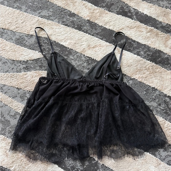 Tiger Mist Black Sheer Lace Camisole - Picture 6 of 7